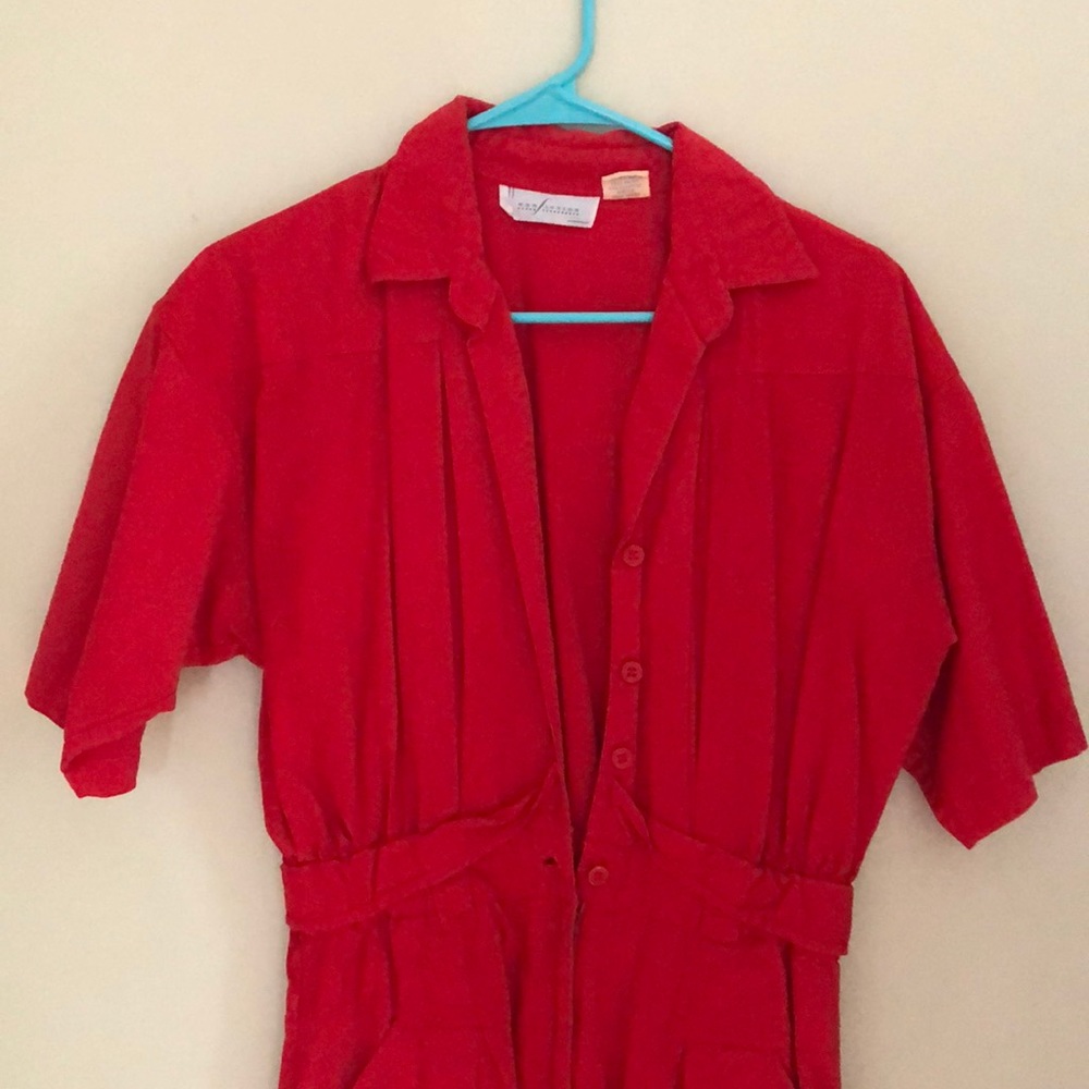 Vintage red jumpsuit
